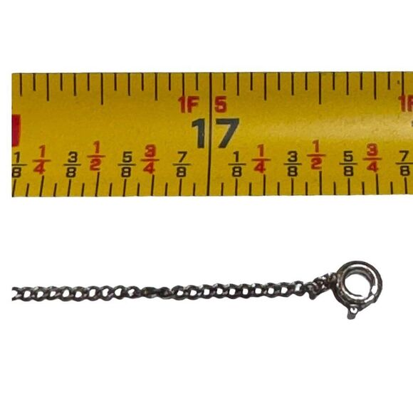 925 Sterling Silver Israel Necklace Judaism Rectangular Pendant Textured Design - Picture 4 of 9